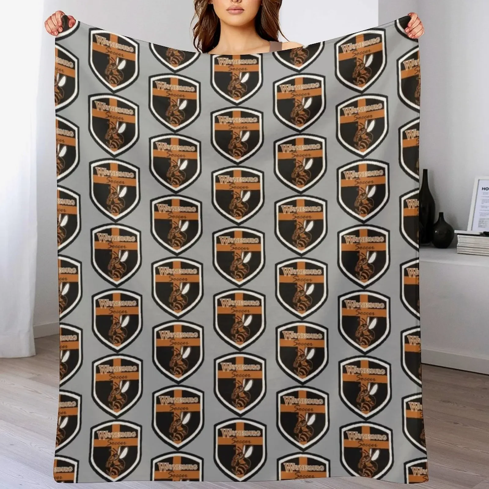 Waynesburg Soccer Throw Blanket Stylish Couch Blanket for Home Living Room