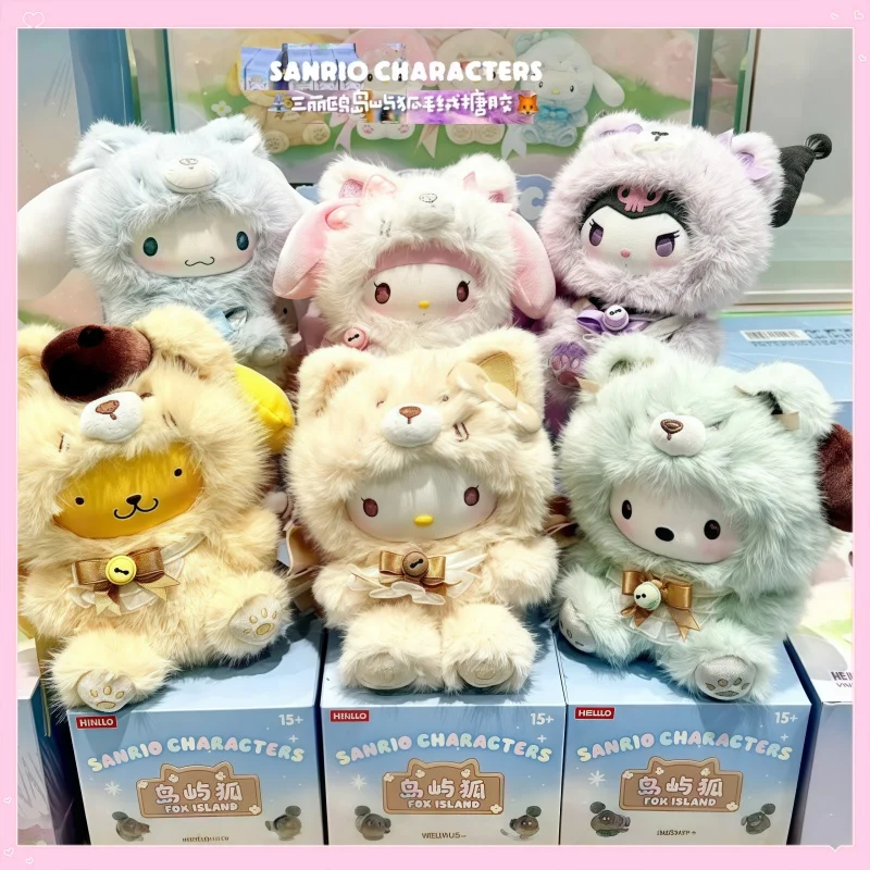 

2025 Sanrio Characters Fox Island Series Blind Box Lovely Bag Pendants Collectible Vinyl Dolls Sanrio Mystery Box Collect Gifts