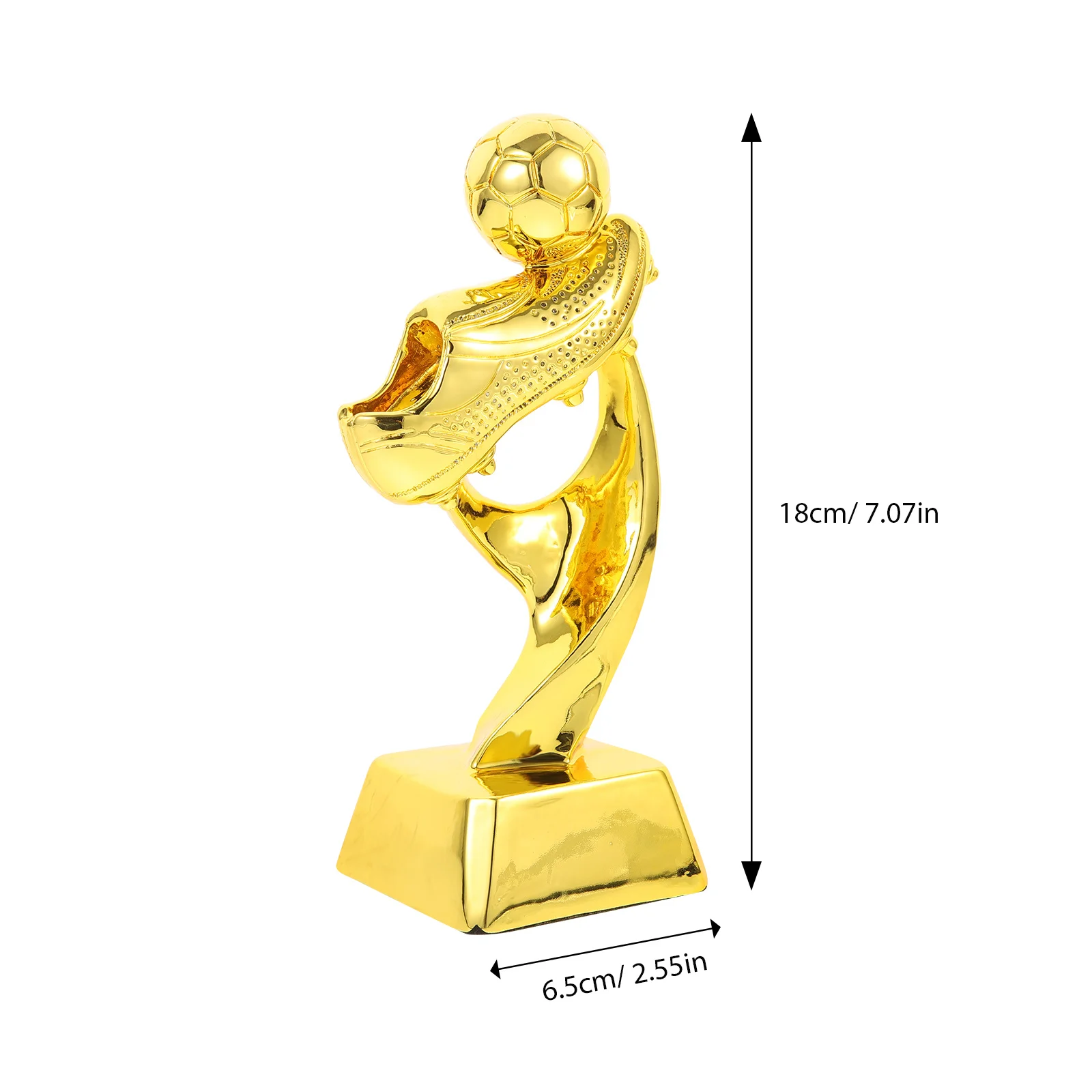 Mini trofeo de fútbol de resina, Base de premio de fútbol chapado, trofeo de premio de plástico para escuela de infantes, premio de juego