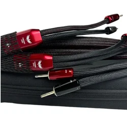 Pair FireBird Full-Range Bi-wire Speaker Cable Zero & Bass Loudspeaker Wire HiFi Audio Amplifier Horn Cable 10AWG