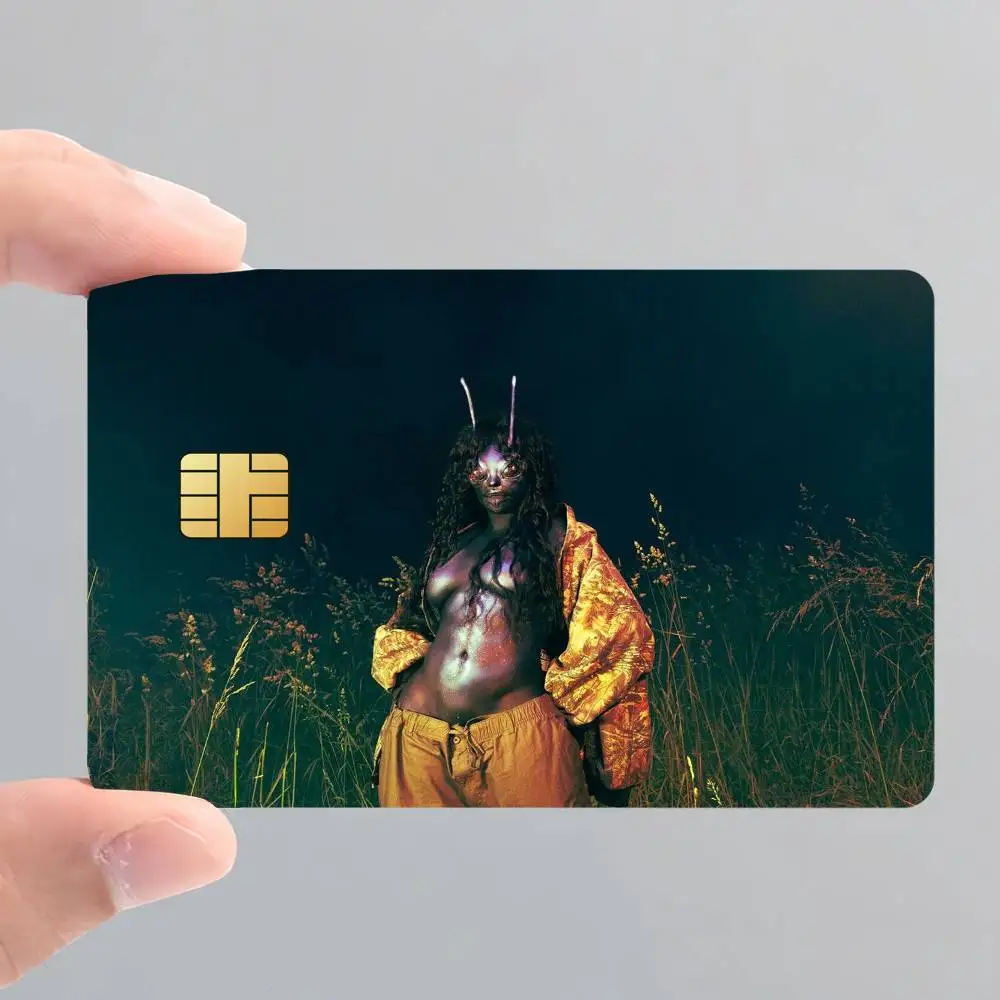 Fashion Singer SZA Card Stickers for Bank Access Protective Waterproof Film Cover Sticker Surprise Gift