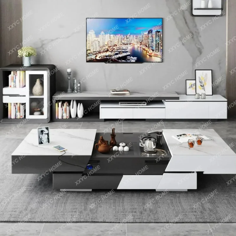 XX Elevator Coffee Table Extendable Storage Unique Luxury Coffee Table Muebles De Sala Furnitu