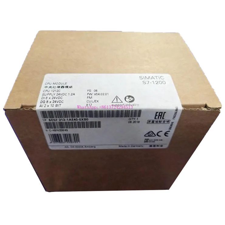 New Original In BOX  6ES7 212-1AE40-0XB0  6ES7212-1AE40-0XB0  {Warehouse stock} 1 Year Warranty Shipment within 24 hours