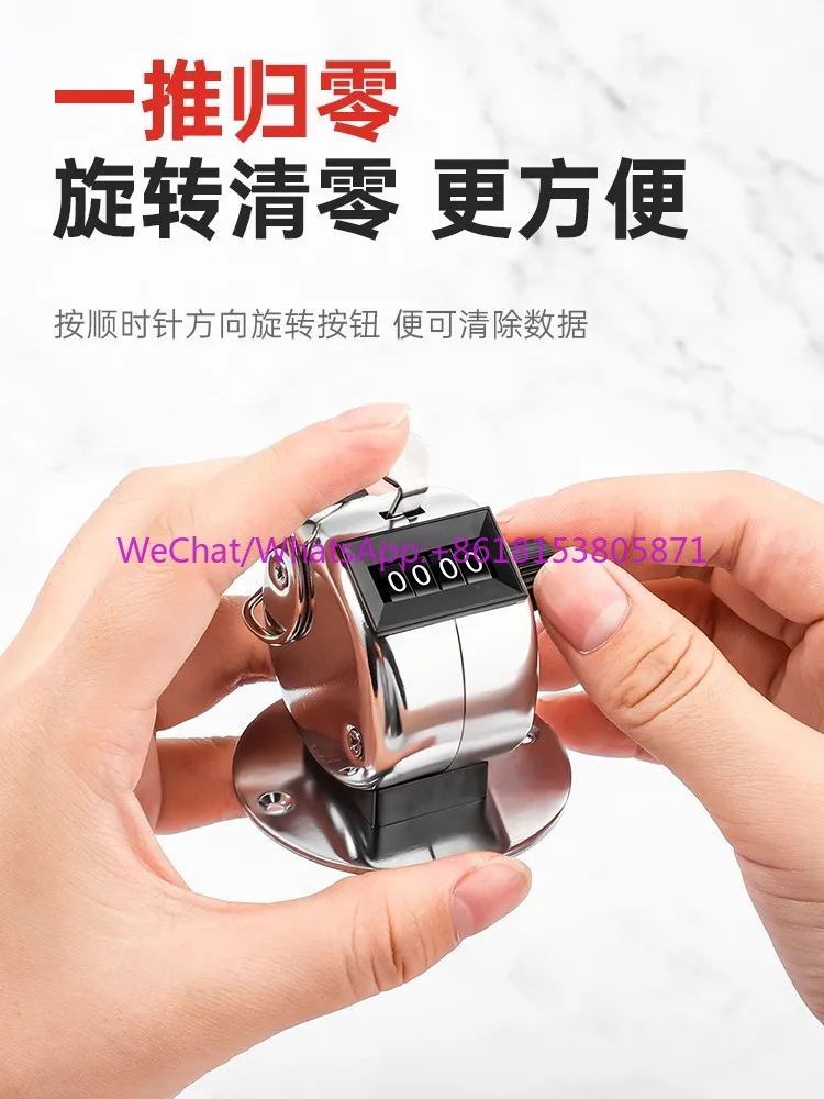 Pedestrian flow counter Manual mechanical counter Time counter Metal