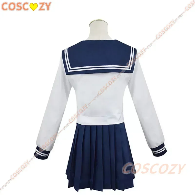 Disfraz de Cosplay de Shikanoko Noko, uniforme escolar de Anime, falda JK, peluca de red rosa