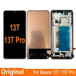 AMOLED For Xiaomi 13T Pro 2306EPN60G 23078PND5G LCD Display Touch Screen Digitizer Assembly