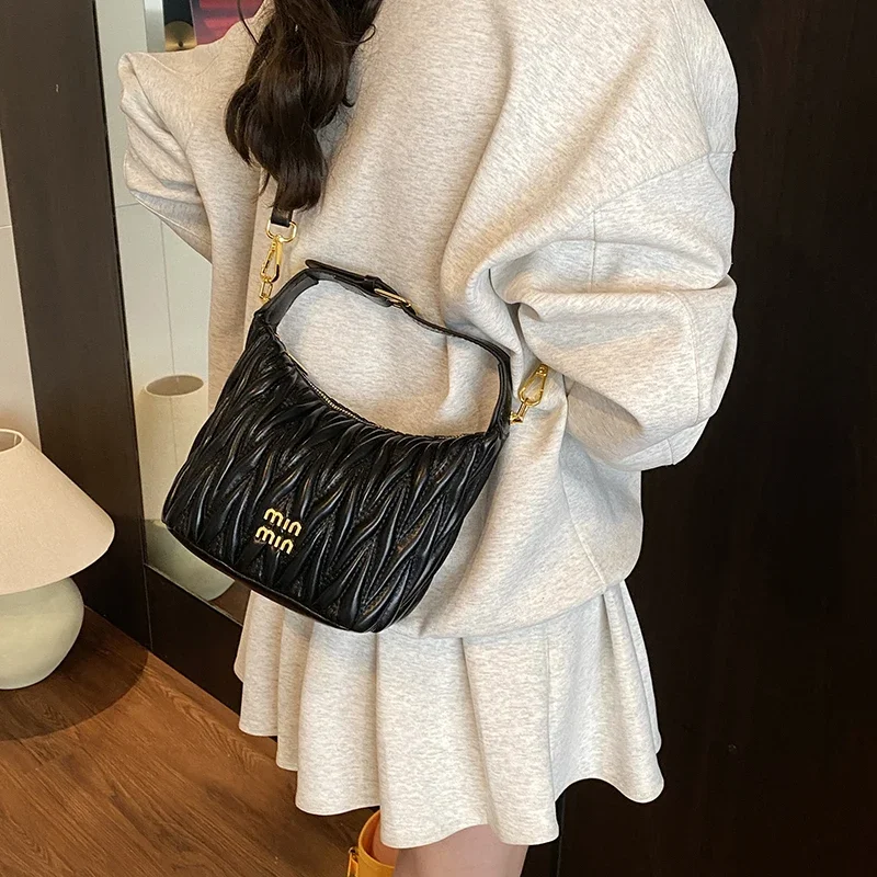 

Элегантная женская кожаная модная сумка через плечо, роскошная дизайнерская сумка через плечо, классическая сумка для стильной жизни