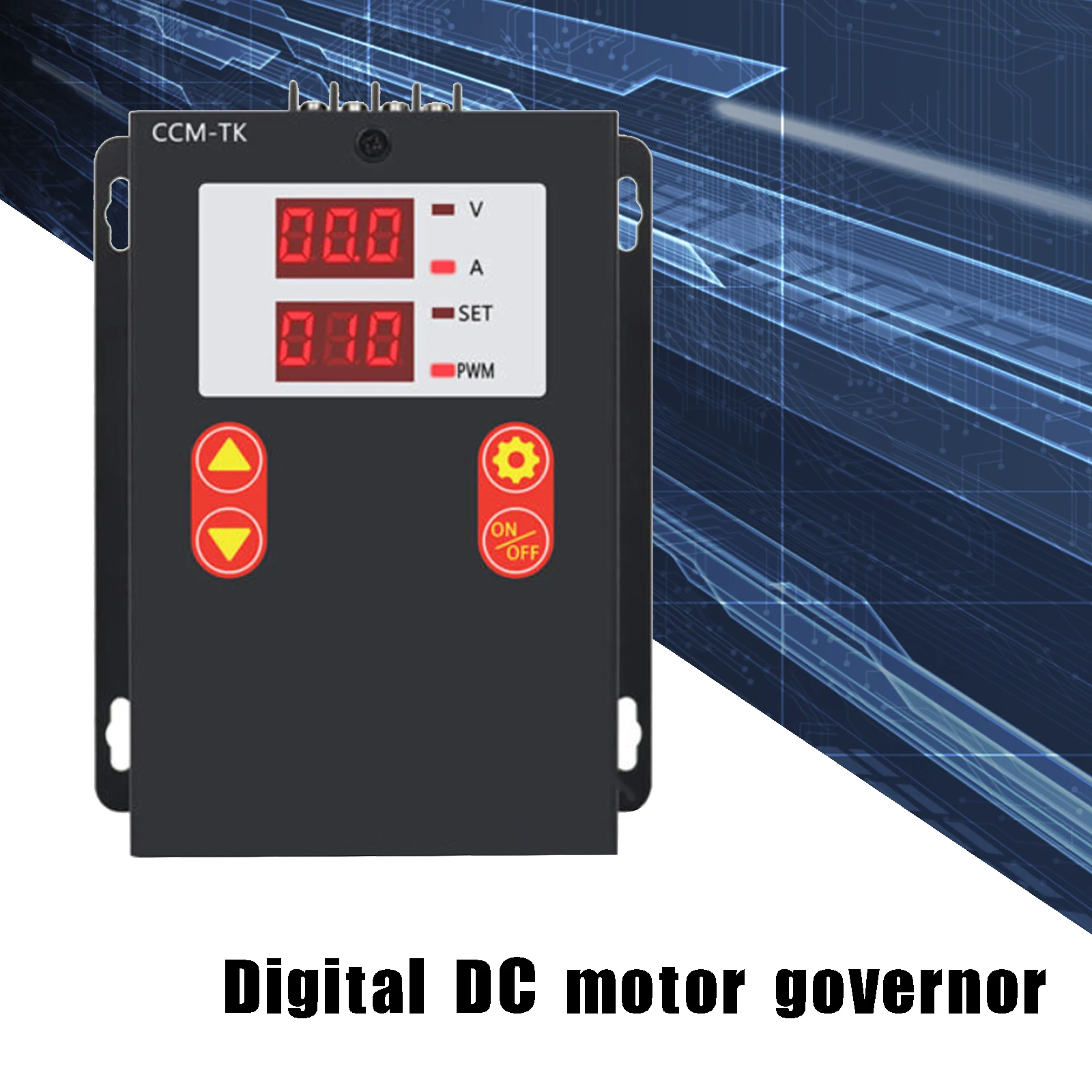 Artudatech DC 12-80V 30A PWM Motor Speed Controller Soft-Start/Stop Voltage Ampere Meter