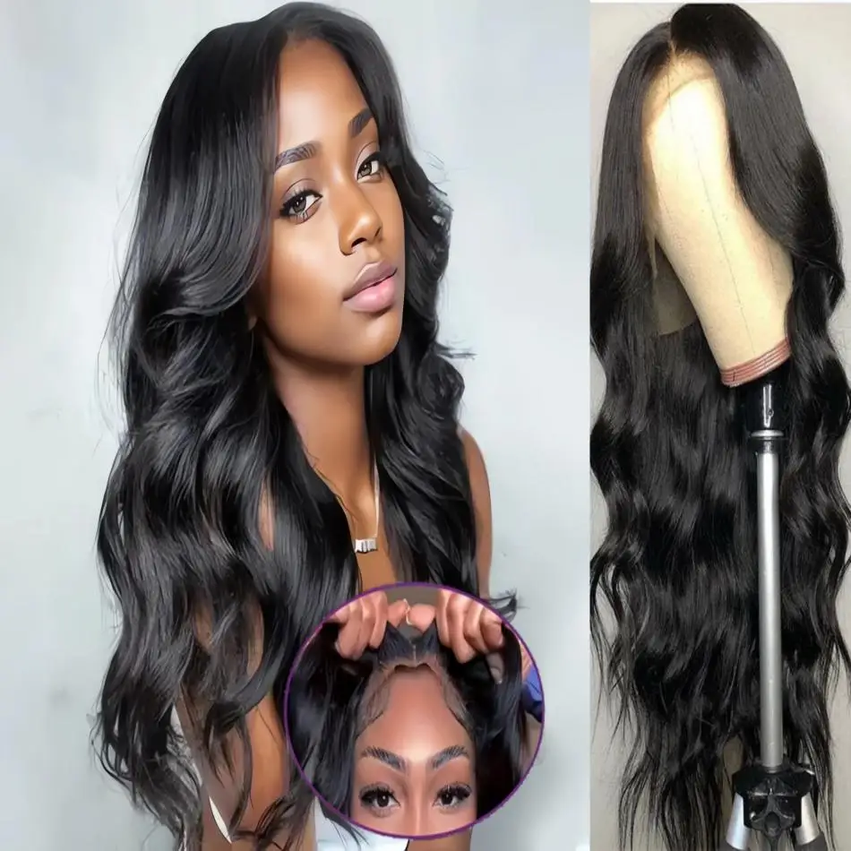 

Closure Human Hair 4x4 5x5 hd Body Wave Lace Front Wig Pre Plucked 100% Natural Frontal Wigs Glueless For Women Choice Wig