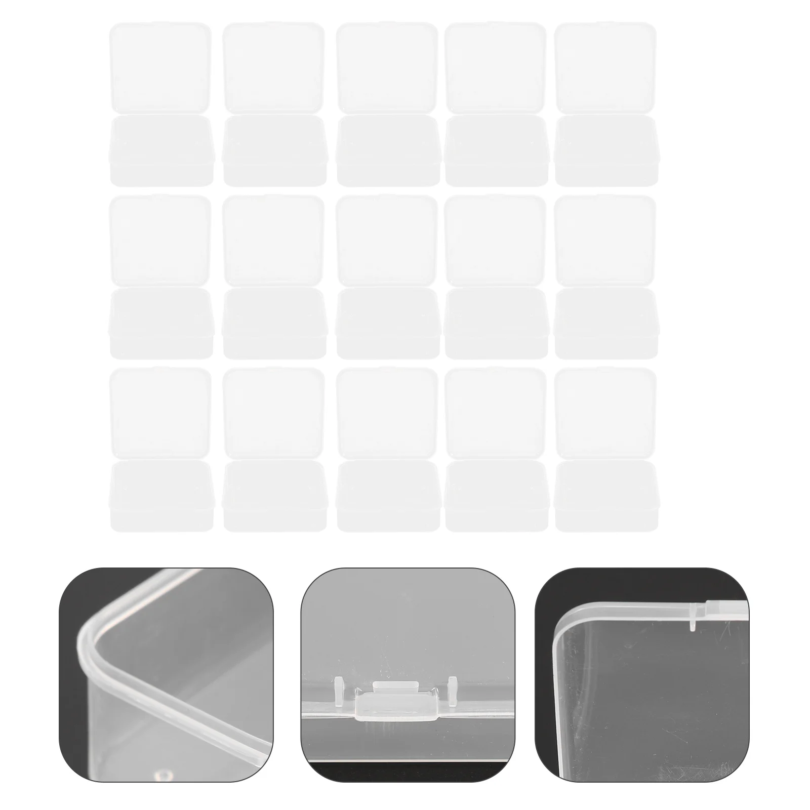 32 قطعة صندوق تخزين أحمر الشفاه شفاف مسمار نصائح المنظم سعة كبيرة قطع الأظافر وهمية حامل صالون حقيبة للتخزين #1