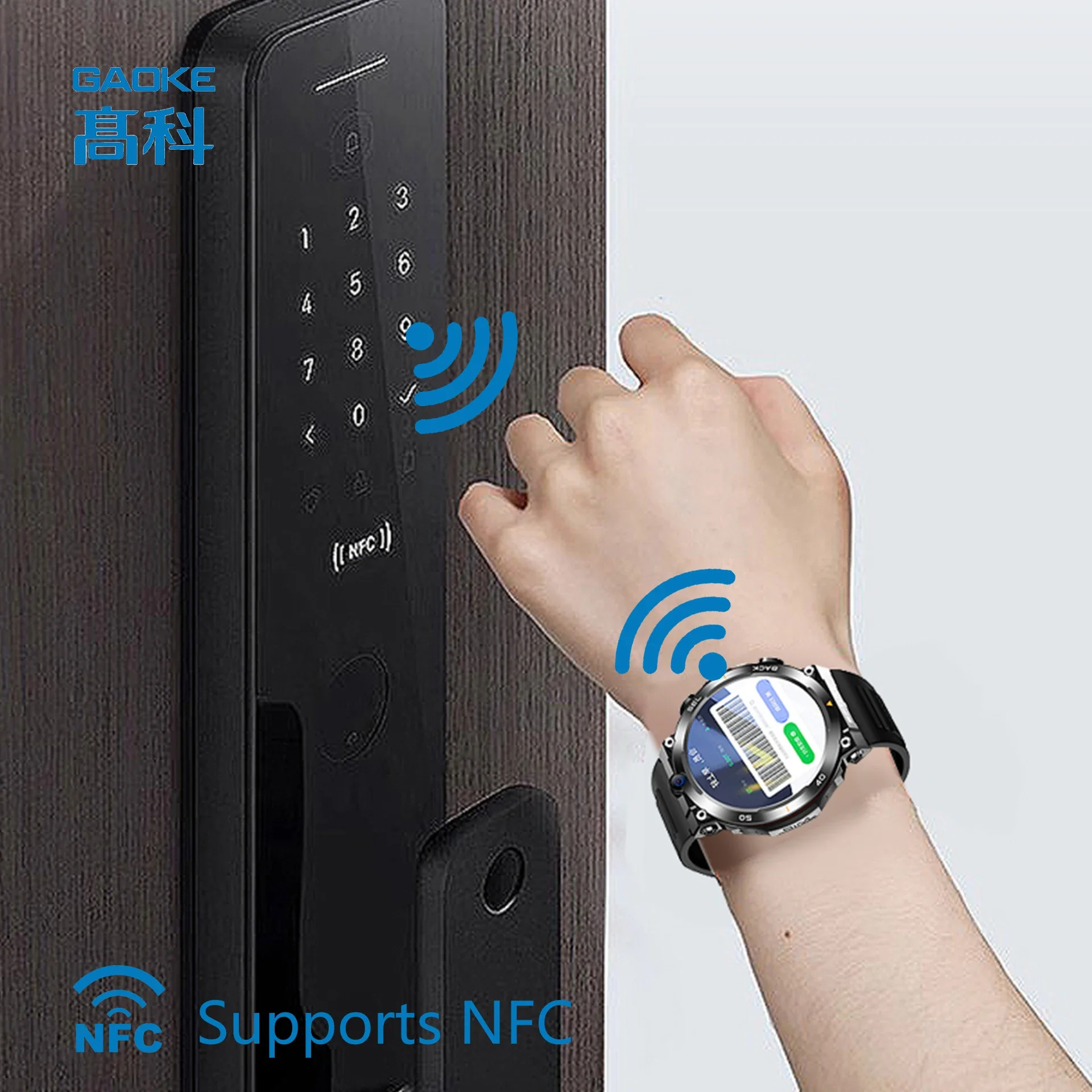 Luxury Rugged Round H10 Smartwatch Men's 4G Sim Waterproof Touch Screen Mobile Watch Smart with Camera