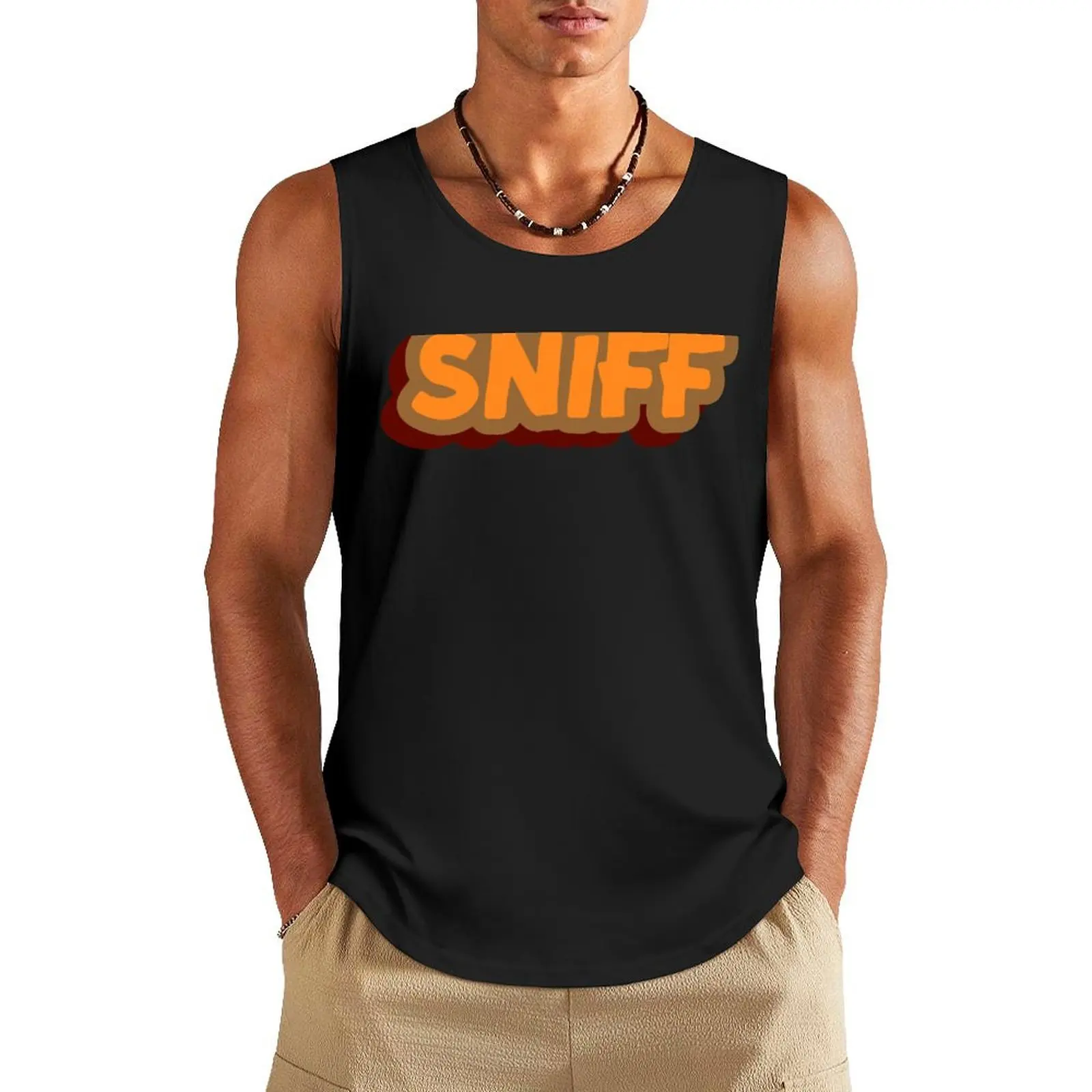 Sniff Tank Top gym training accessories t-shirt for men Vests T-shirt for fitness