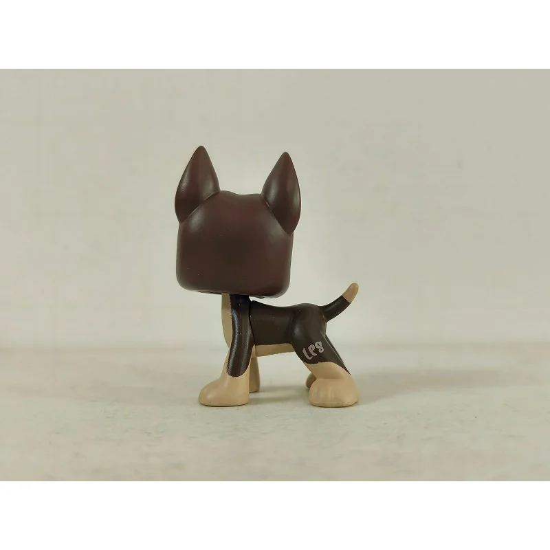 متجر ميني للحيوانات الأليفة LPS Brown Great Gane Dog # لعبة أطفال على شكل عيون قطرة زرقاء 817
