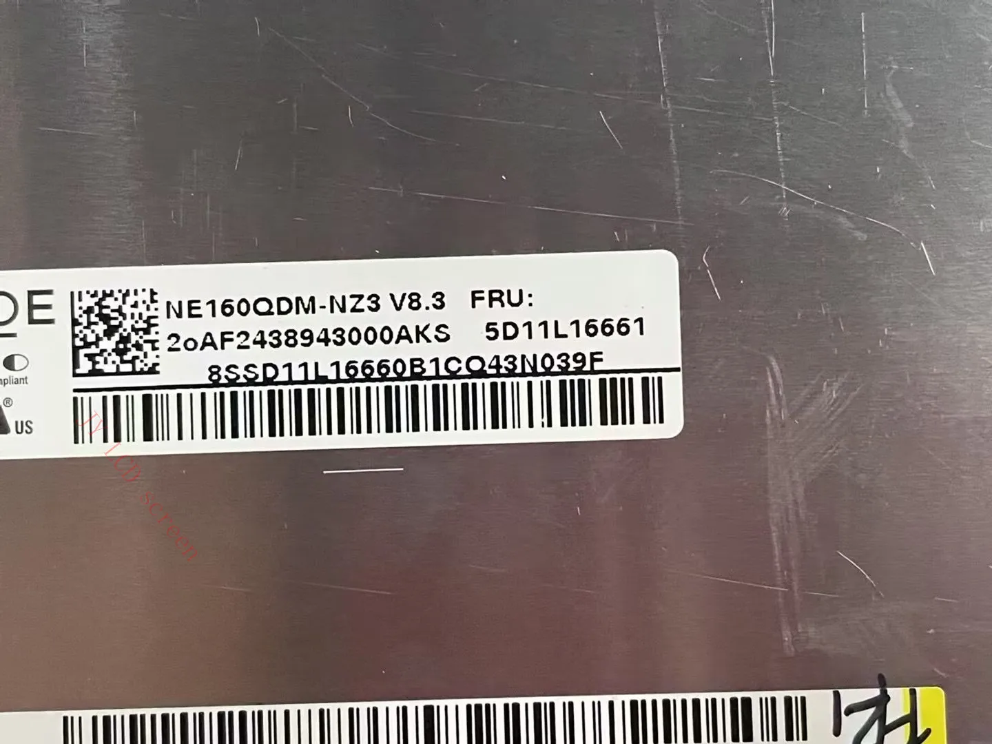 16.0 inch Slim LED Matrix NE160QDM NZ3 NE160QDM-NZ3 240HZ  QHD Laptop lcd Screen Panel 2560*1600P