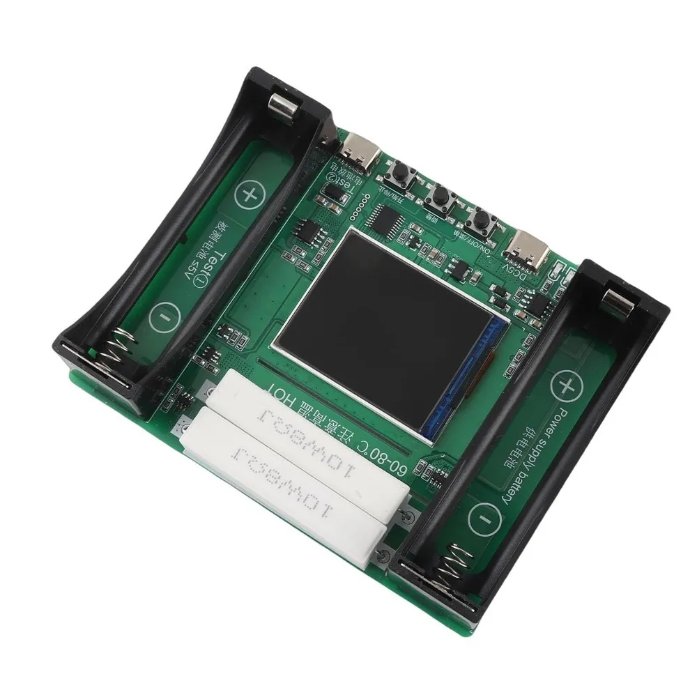 Adjustable Discharge Modes Battery Capacity Tester DC 5V Input Type-C Interface Lithium Battery Tester