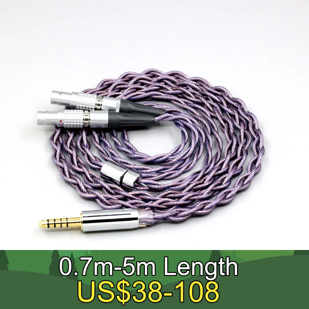 

Type2 1.8mm 140 cores litz 7N OCC Earphone Cable For Focal Utopia Fidelity Circumaural Headphone 4 core 1.8mm LN007893