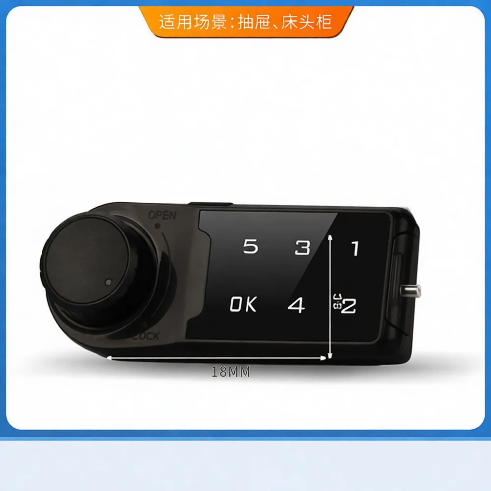 Password Cabinet Lock Digital Electronic Keyless Security For Drawer Locker Furniture Storage Zinc Alloy Modern Simple Design