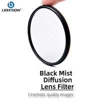 Lightdow Black Mist Diffusion Lens Filter 1/2 1/4 1/8 Slim MRC 49MM 52 55 58 62 67 72 77MM 82MM for Canon Nikon Sony Fuji Camera