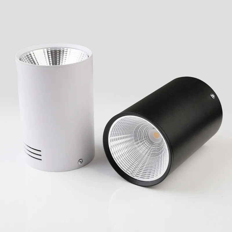 

2 шт., потолочный светильник поверхностного монтажа с регулируемой яркостью, 7 Вт, 10 Вт, теплый холодный белый, AC85-265V, лампа COB, светодиодные точечные светильники с драйвером, 2 шт./лот