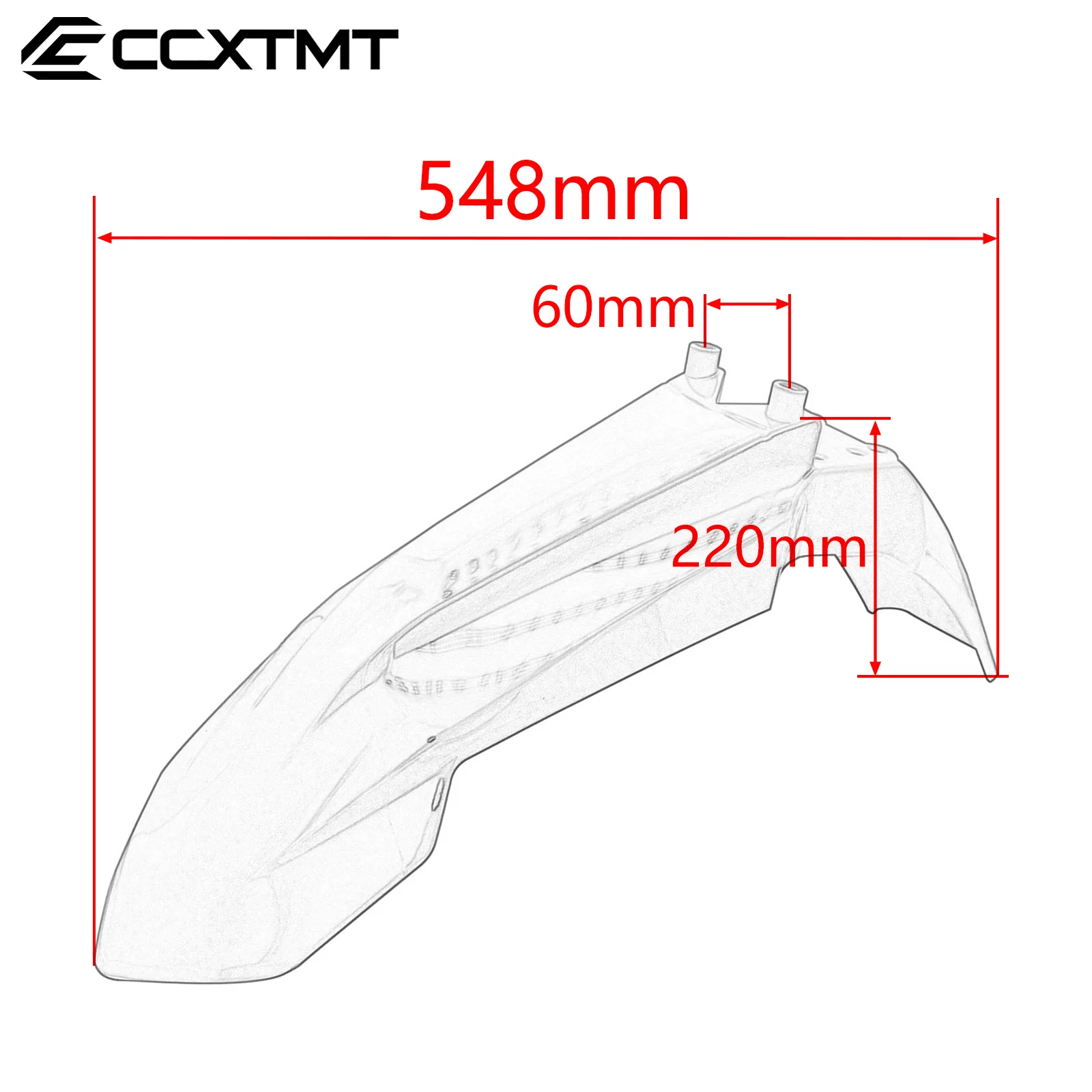 Motorcycle Front Fender Universal Mudguard For KTM SX 65 EXC XC SXF XCW EXCF XCF 2016-2025 Dirt Bike Motocross Modified Parts view 2