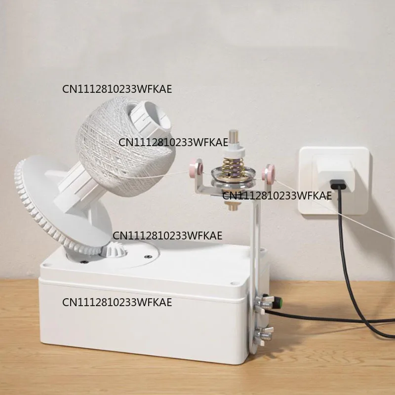Adjustable speed and tension for neat balls of yarn, automatic electric winder USB powered knitting tool