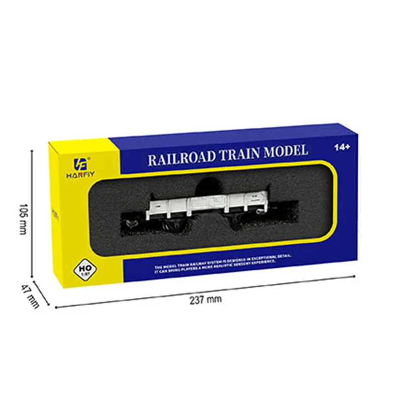 HO Scale 1:87 Spanish Low-bed Truck Railroad Train Model Ornament Souvenir Display Collection Hobby Gift