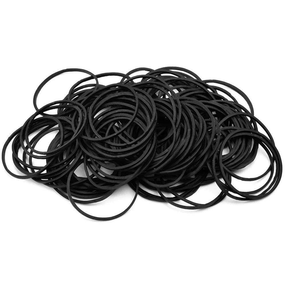 

100Pcs Black Braiding Rubber Bands for Tattoo Machine High Elasticity Stable Needle Performance Long Term Use Machine Supplies