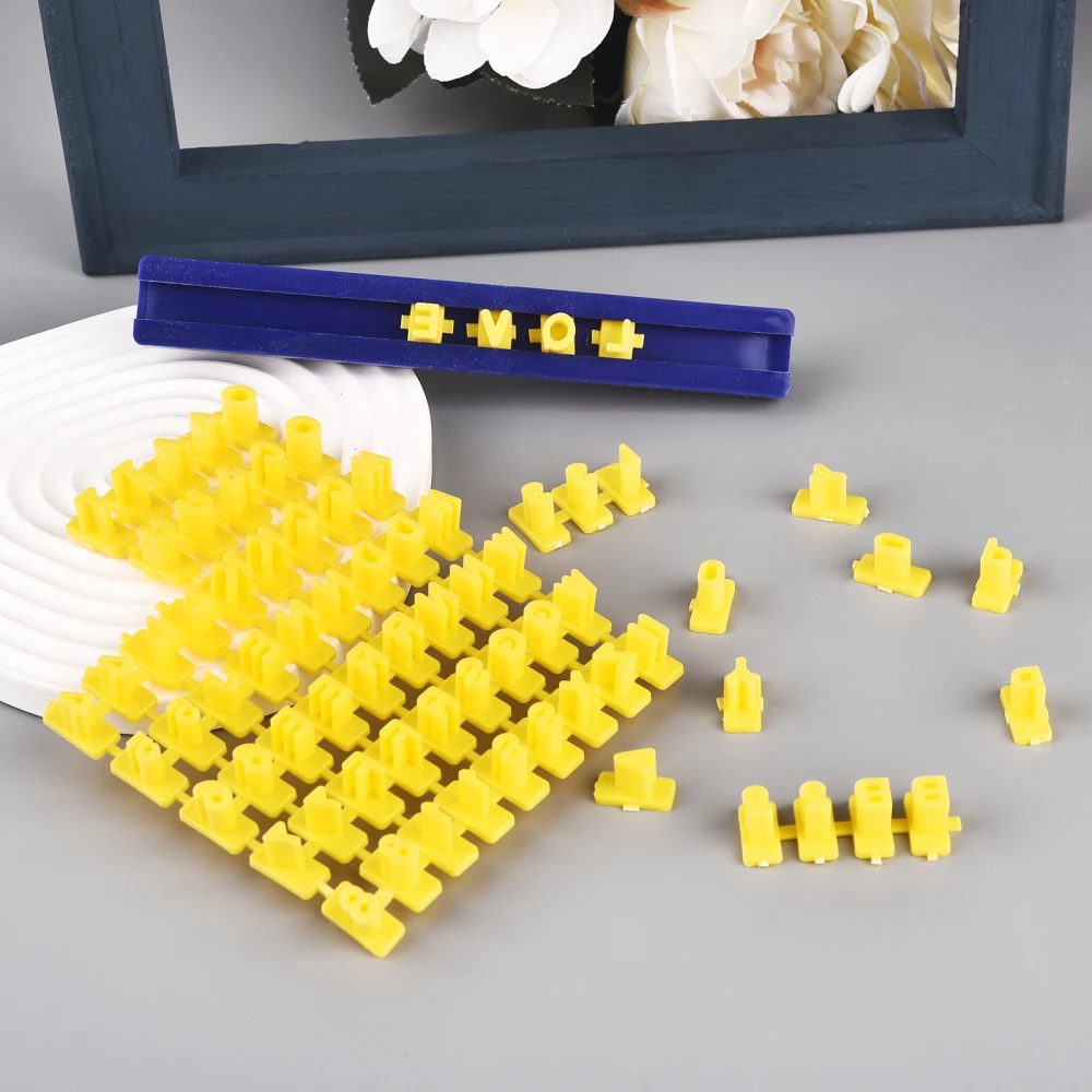 Ceramic Art Alphabet Number Letter Polymer Clay Presser Stamp Embosser Mold Sealing Diy Embossing Pottery Clay Tools