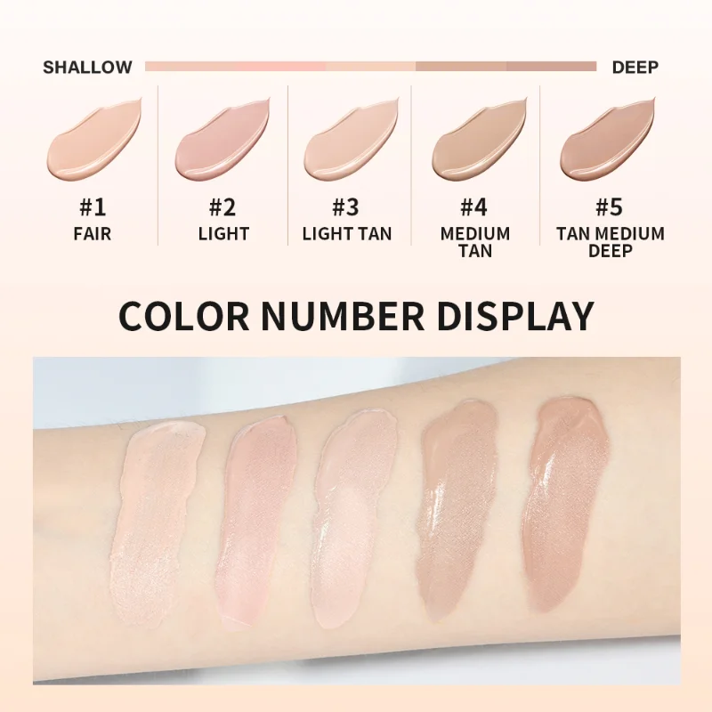 5-color Concealer Foundation Cream Can Cover Pore For A Long Time Moisturize Moisturize Waterproof Control Oil Cover Acne Makeup