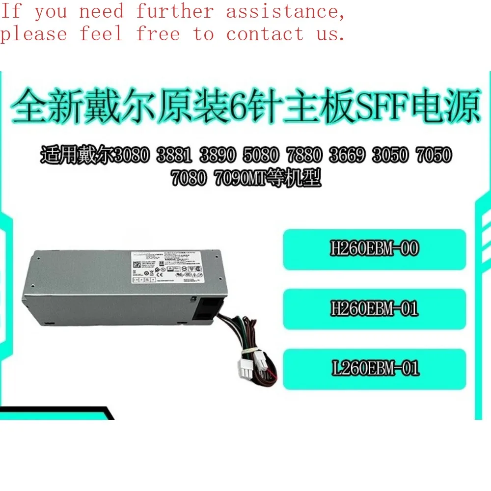 Per DELL/DELL 3080 3890 3090 6 + 4 Pin Alimentatore L260EBM-00 H260EBM-01 WYHR8
