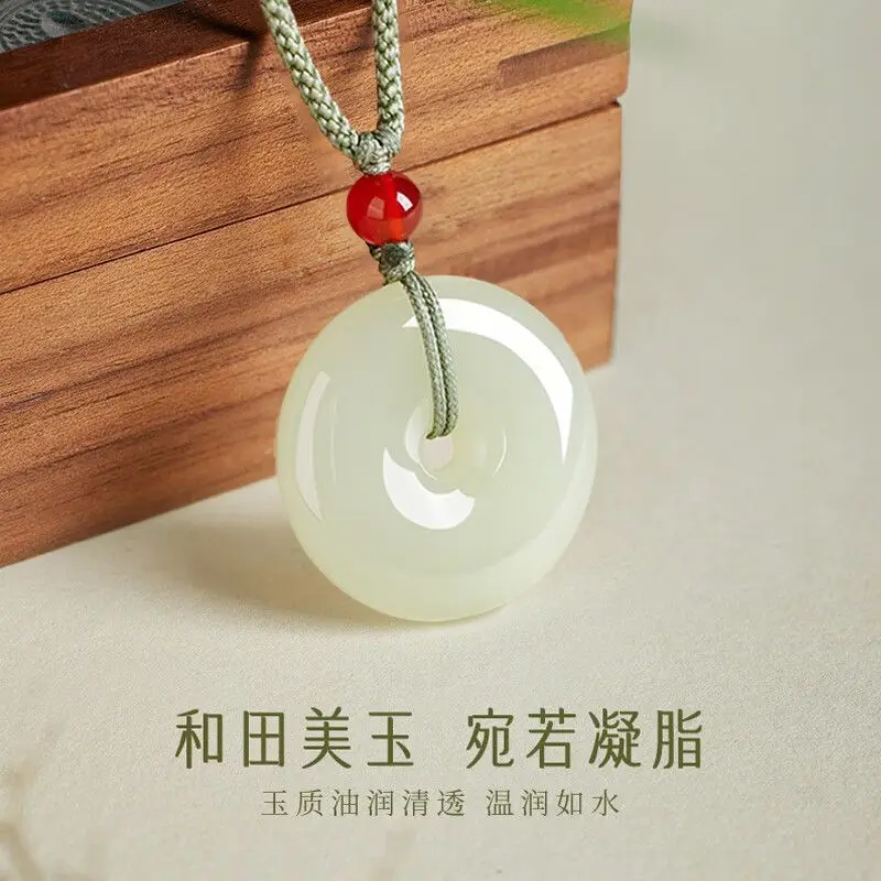 Peace Hetian Pendant, Jade Necklace Women And Men