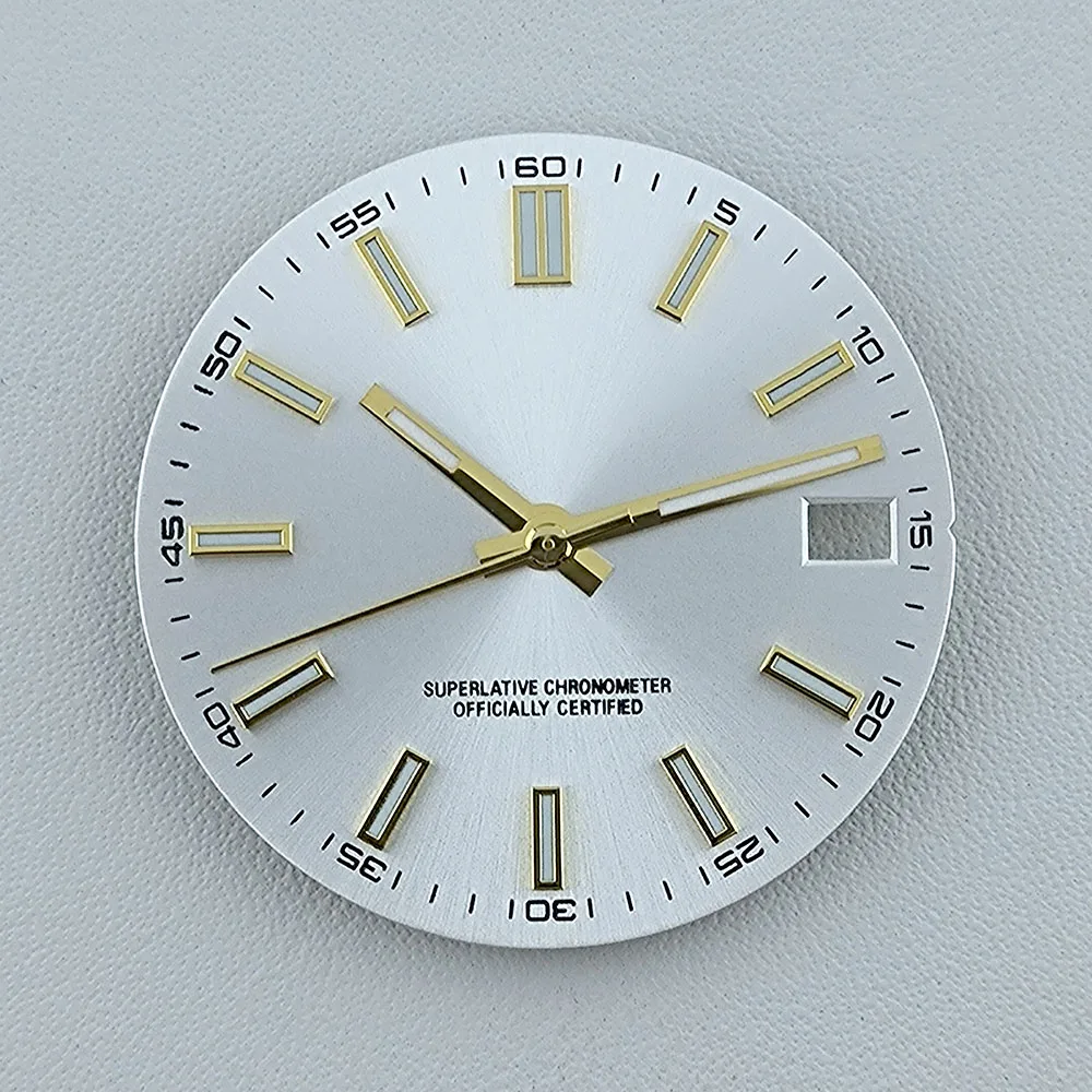 Циферблат NH35, циферблат для часов, индивидуальный логотип, без логотипа, синий светящийся циферблат 28,5 мм для N H35 N H36, аксессуары для часов с механизмом