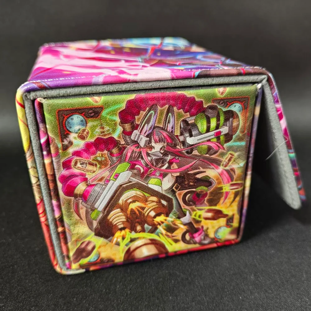 Diy Self Made Yu-Gi-Oh! Kewl Tune Card Storage Box Ygo Kewl Tune Mix High-End Leather Card Storage Box Anime Cards Gift Toys