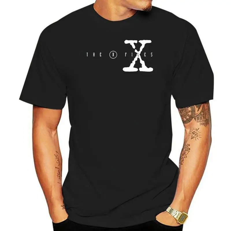 Fashion Mens Short sleeve T Shirt  X files Show TELEVISIVO Tees In Cotone Casual La X Files Logo Mulder Scully t-shirt for women