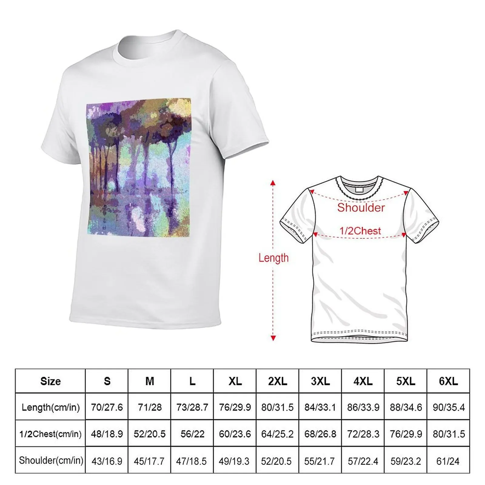 Morning mist in earlthly purples T-Shirt funny gifts plus sizes mens t shirts casual stylish
