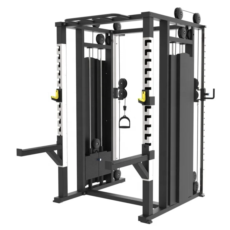 2026 Best Design Fitness Multi Gym Equipment Smith Machine With Cable Machine Functional Trainer Power Squat Rack 3 in Onepromot