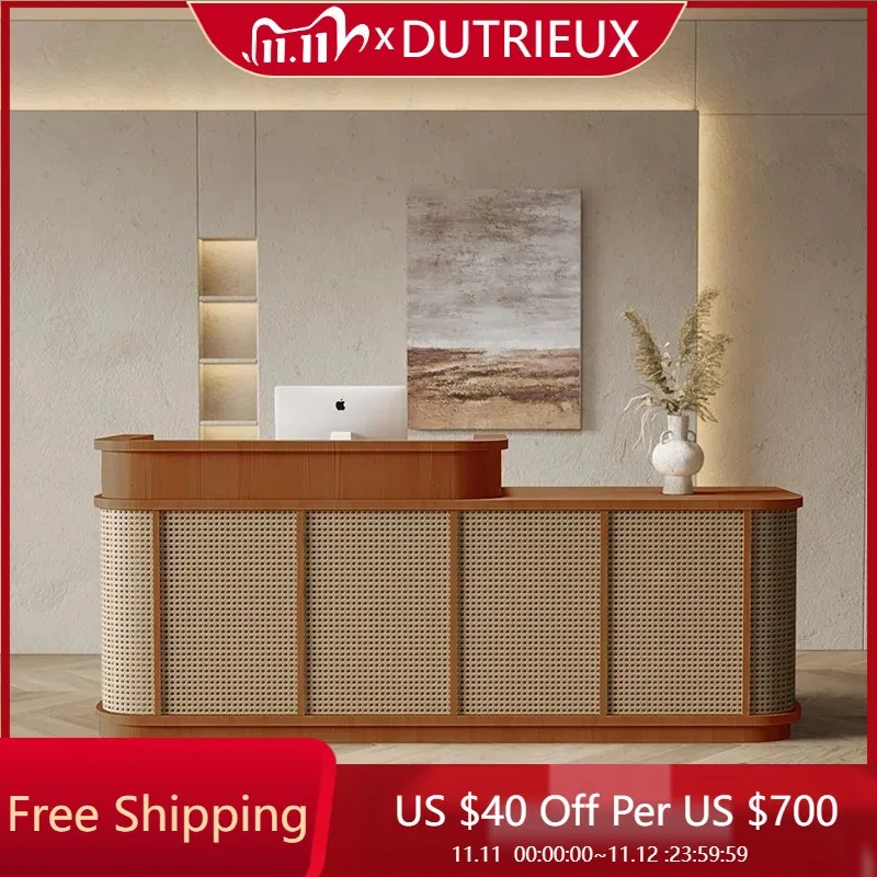 

Universal Checkout Reception Desks Beauty Salon Small Classic Unique Simple Reception Desks Funky Bureau Chinese Style Furniture