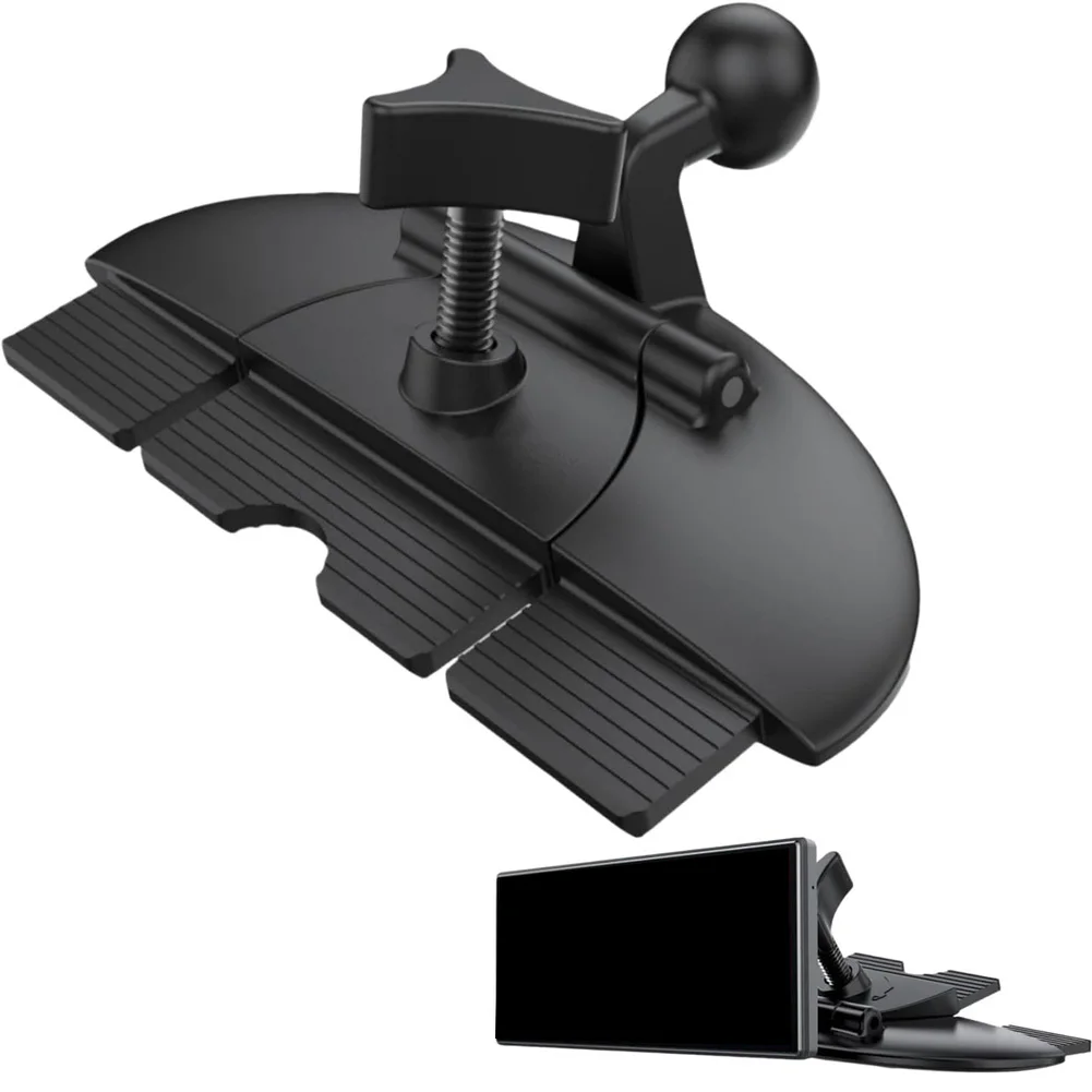 Adjustable CD Slot Car Mount Car Tablet Phone Holder With A Bracket Adapter For 7-10 Inch Displays Perfect For CarPlay
