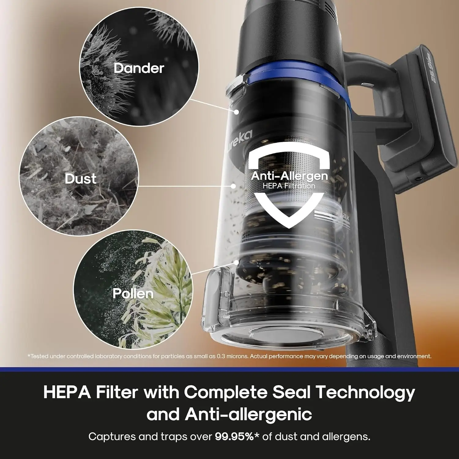 مكنسة كهربائية لاسلكية، مكنسة كهربائية قابلة لإعادة الشحن، خفيفة الوزن للسجاد والأرضيات الصلبة، شعر الحيوانات الأليفة، أسود NEC451BL #4