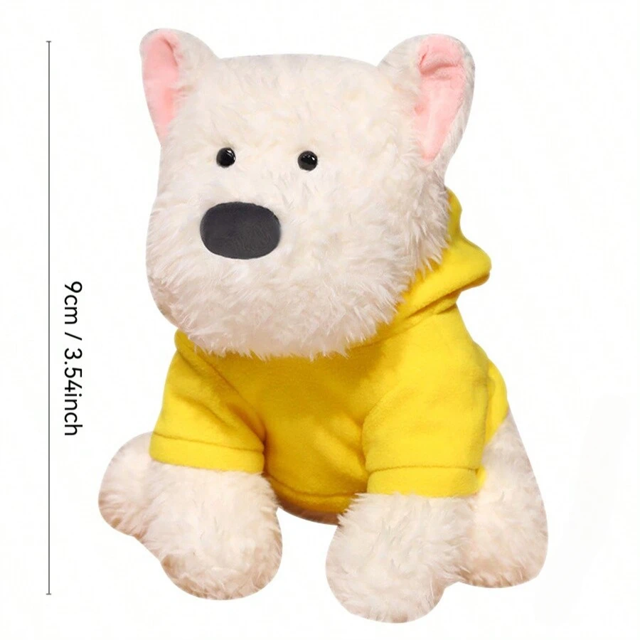 Plush Dog Keychain in Hoodie, Adorable Cute Puppy Key Ring for Girls, Soft Stuffed Animal Keychain Pedant