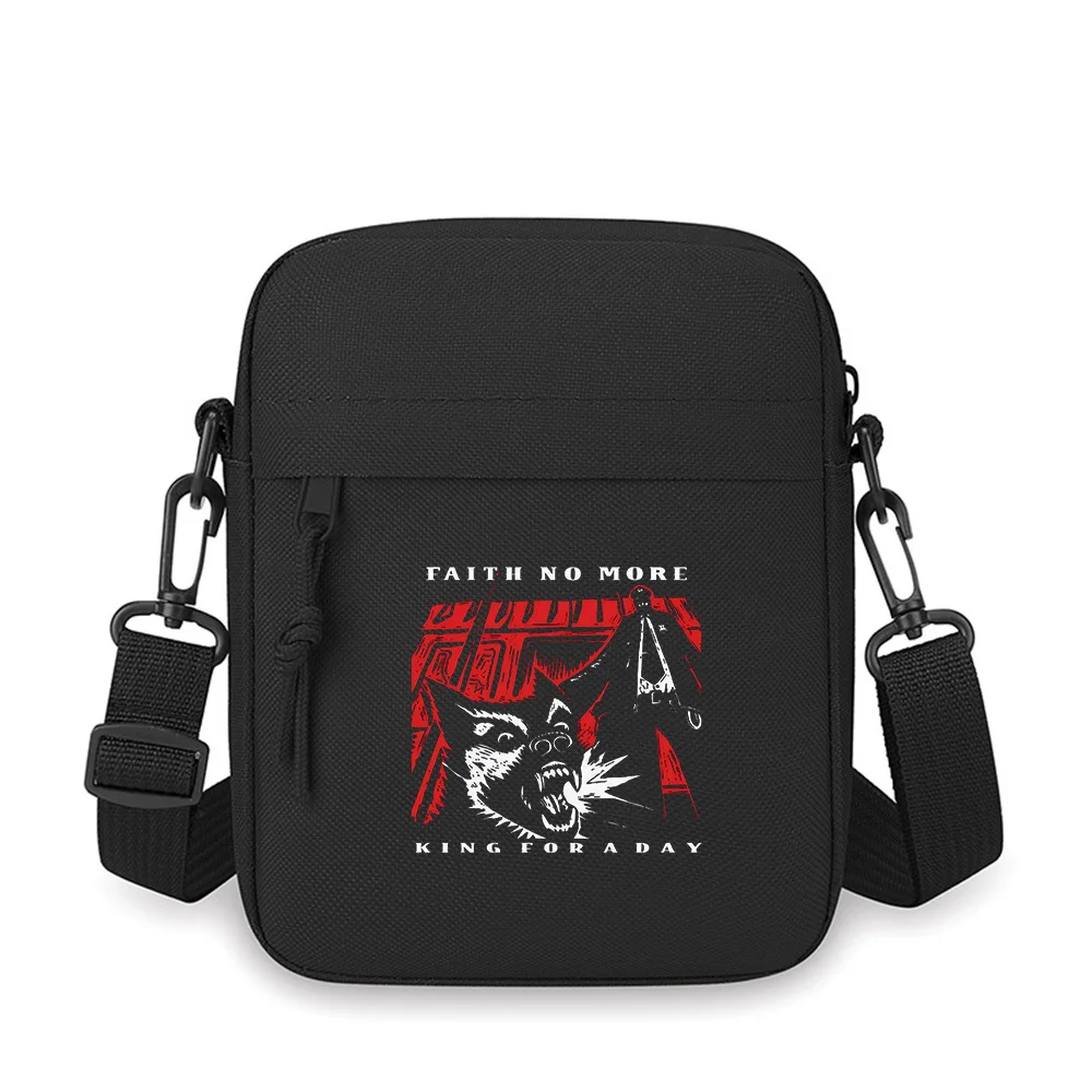 Dog Officer Angry Red Black Men Crossbody Bag Single Shoulder Women Cartoon Anime Film Printing Design Unisex