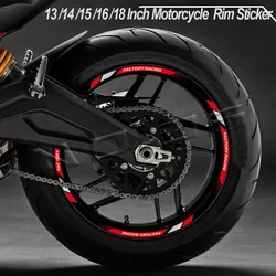 13β³ 14β³ 15β³ 16β³ 18β³ Motorcycle Wheel Rim Sticker Reflective Hub Stripe Tire Decal Tape Auto Motocross For Honda YAMAHA