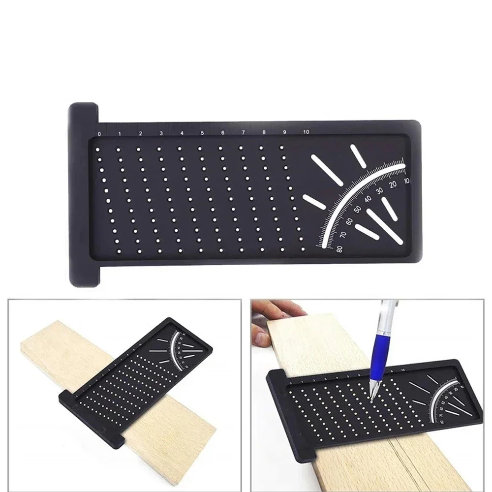 Plastic Precision Woodworking Scribe Mark Line Gauge T-type Cross-out Ruler Carpenter Measurement Measuring Tool High Quality