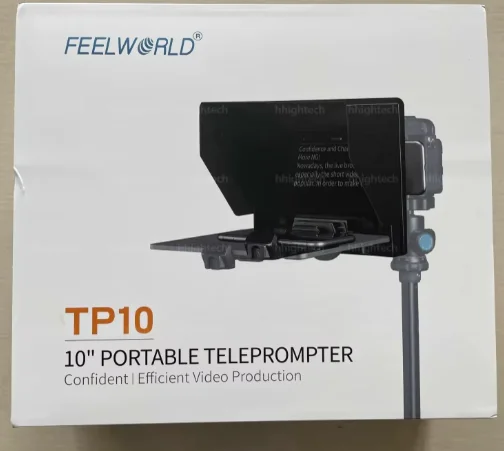 FEELWORLD TP10 teleprompter for iPad Tablet DSLR Camera & Smartphone Shooting APP Compatible with iOS/And /Android Case Included