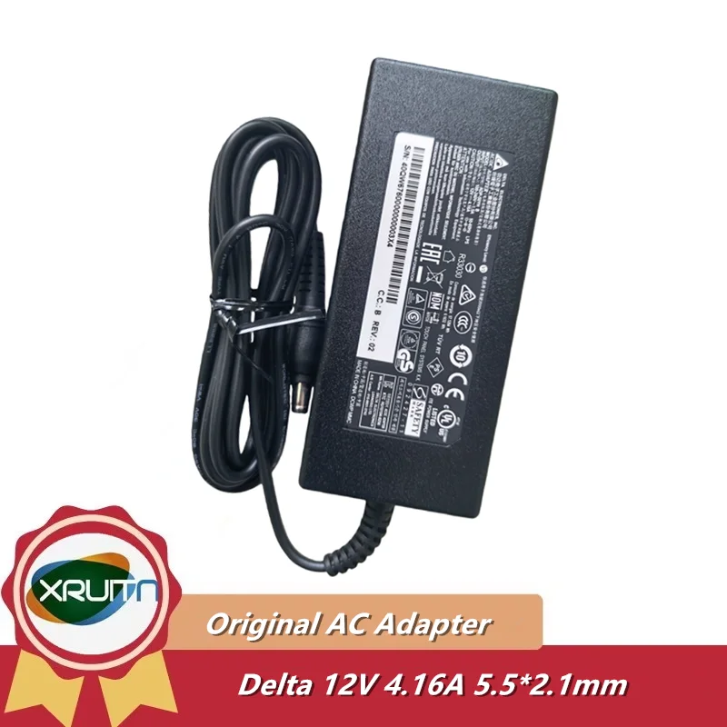 Adaptador AC/DC DELTA ADP-50YH B Original, 12V 4.16A 50W, para Monitor de Pantalla Táctil LCD ELO ET1938L ET1928L ET1939L 1515L, Fuente de Alimentación
