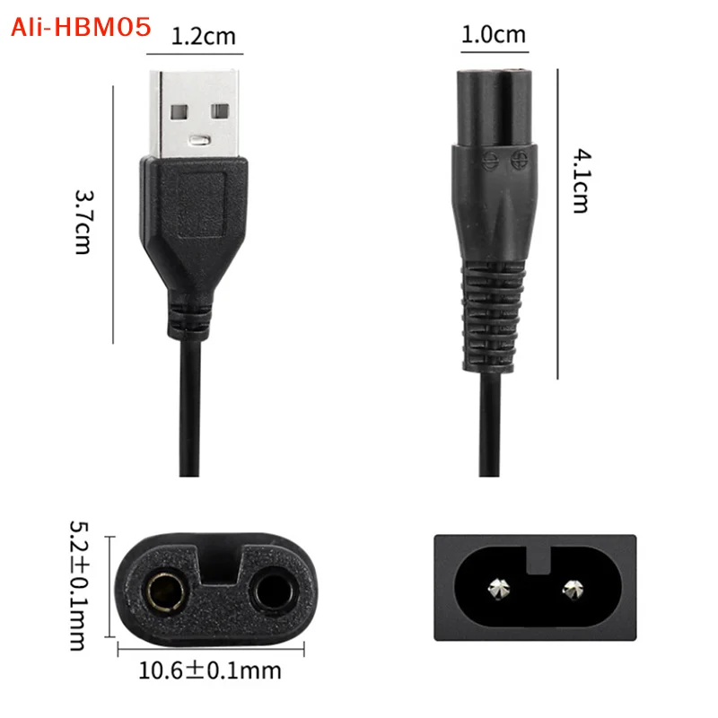 (HB05)80cm Charger Cable For Meridian Electric Shaver Trimmer Replacement Charging Cable Power Cord Supply Adapter