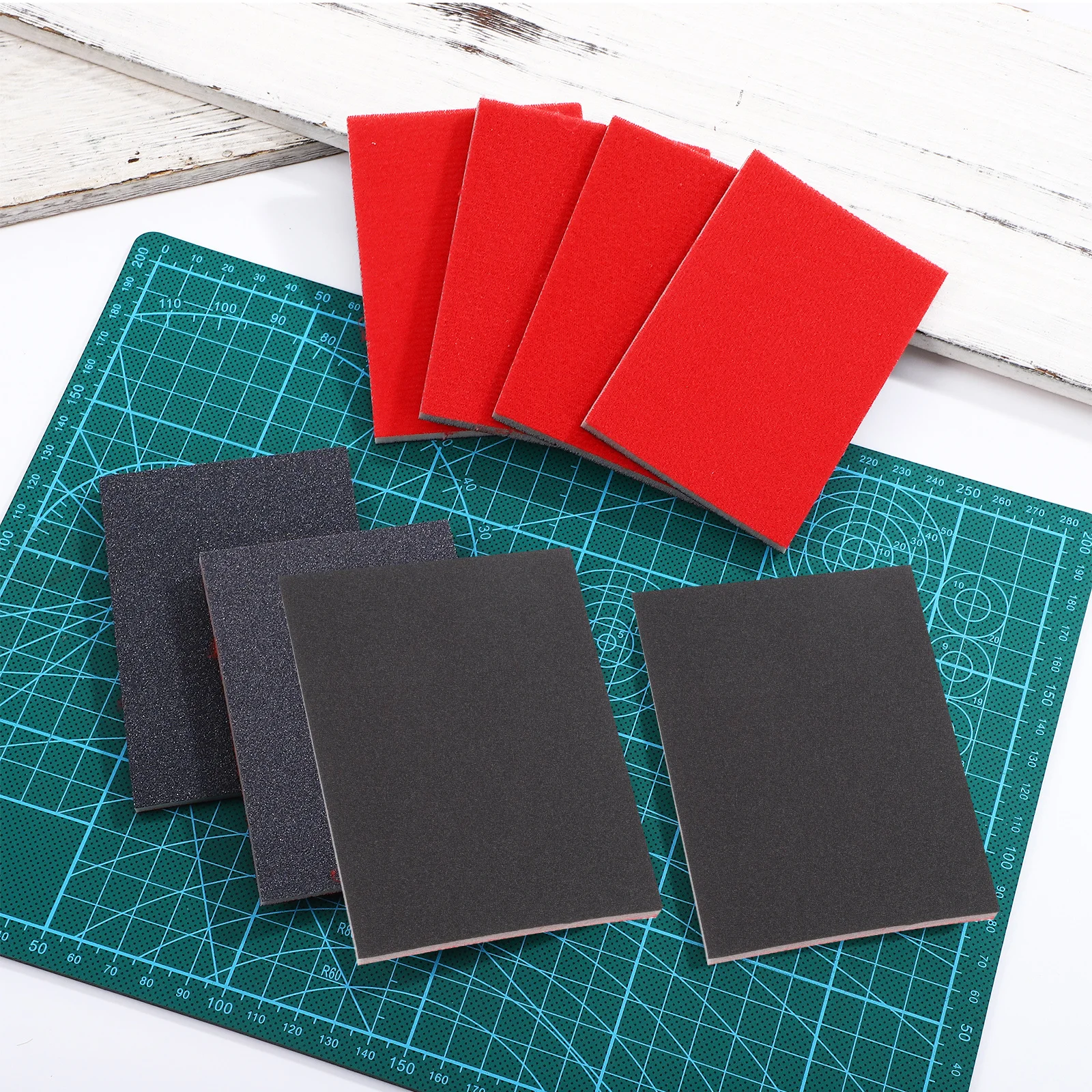 

20Pcs Car Sanding Pads Set Resistant Wear Sanding Sponge Multiple Grits for Auto Body Surface Polishing Woodworking