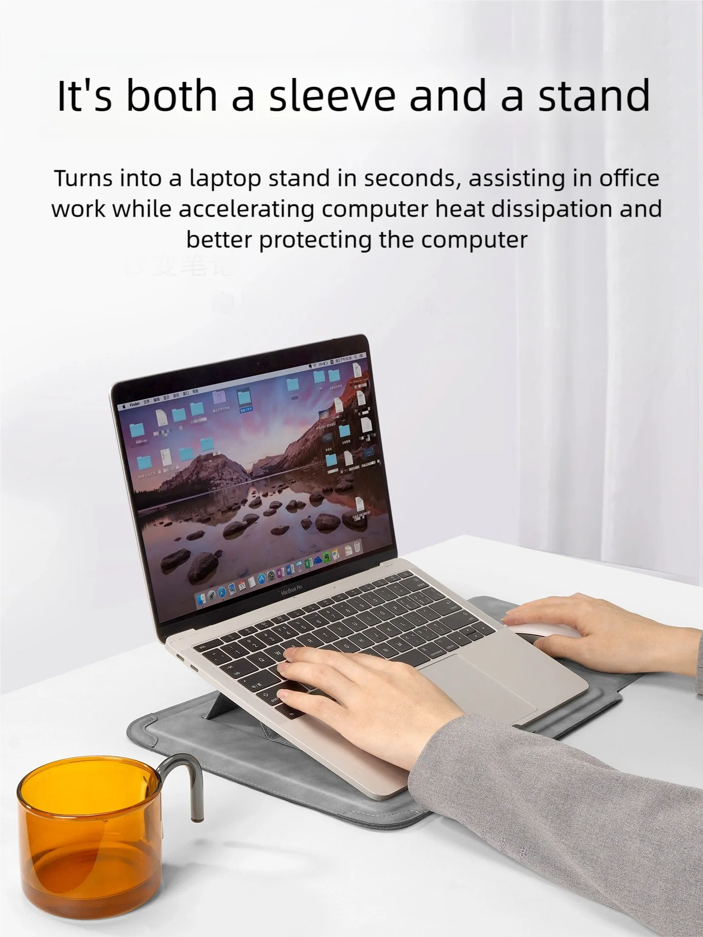 Laptop Sleeve Case with Stand for All Models 3