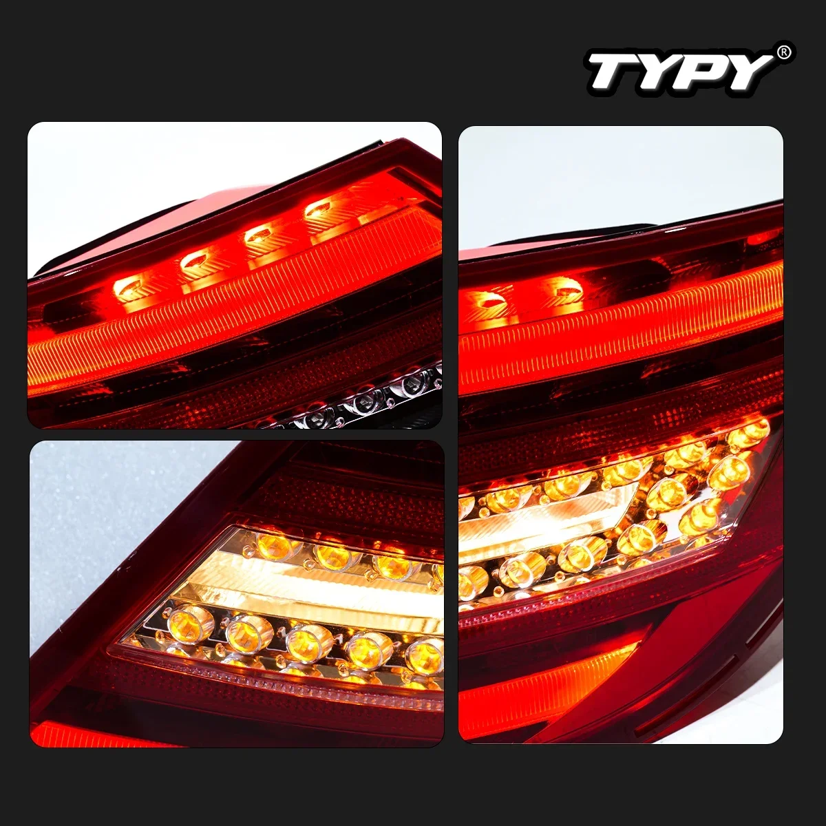 

TYPY New LED Tail Lamp Upgrade Modified For Benz C-Class W204 Taillight 2007-2014 Dynamic Signal Tail Lamp Auto Accessories