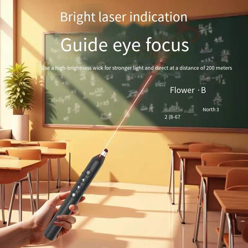 الصفحة اللاسلكية تيرنر مقدم الصفحة تحول القلم مؤشر باور بوينت عرض الفرس USB PowerPoint